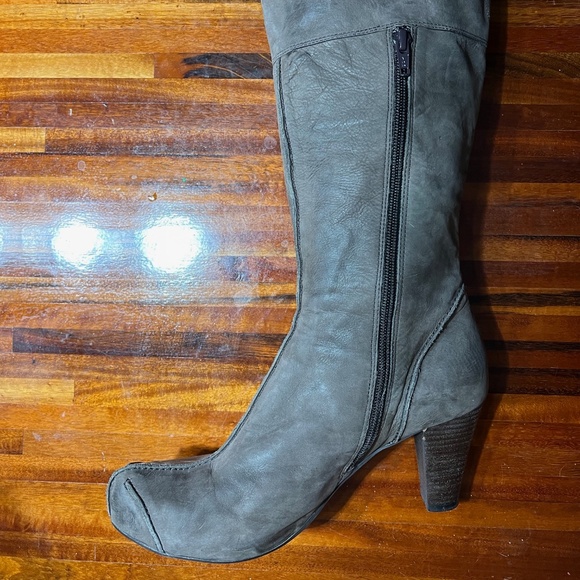 Anthropologie One by 2 platform heels brown taupe boots sz 38.5 fits US 8.5 – 9 - Picture 5 of 9